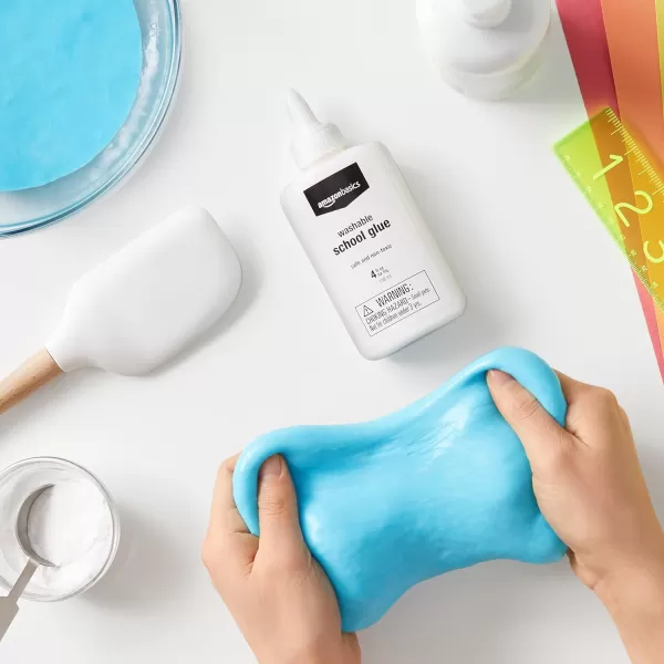 Amazon Basics All Purpose Washable School White Liquid Glue  Great for Making Slime 1 Gallon BottleSingle Pack  1 Gallon