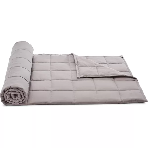 Amazon Basics AllSeason Cotton Weighted Blanket 20 Pound FullQueen Dark Gray 60 x 80 InchGray FullQueen 60 in x 80 in 20lb Blanket