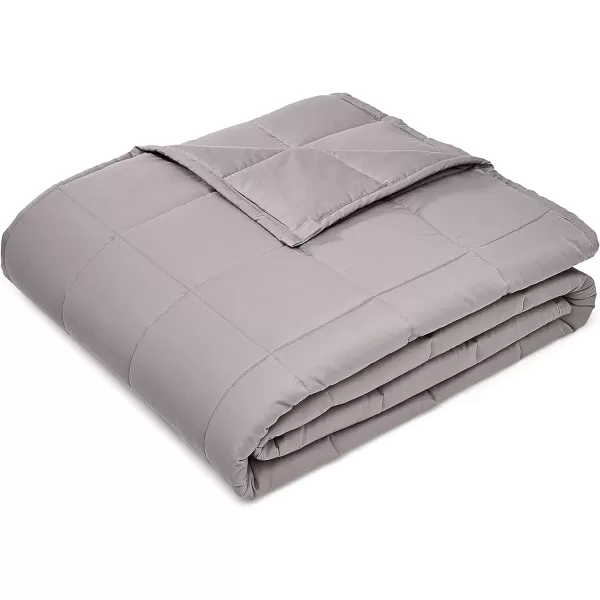 Amazon Basics AllSeason Cotton Weighted Blanket 20 Pound FullQueen Dark Gray 60 x 80 InchGray King 86 in x 92 in 20lb Blanket