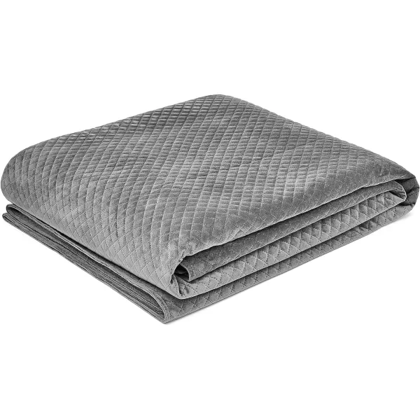 Amazon Basics AllSeason Cotton Weighted Blanket 20 Pound FullQueen Dark Gray 60 x 80 InchGray King 86 in x 92 in Blanket Cover