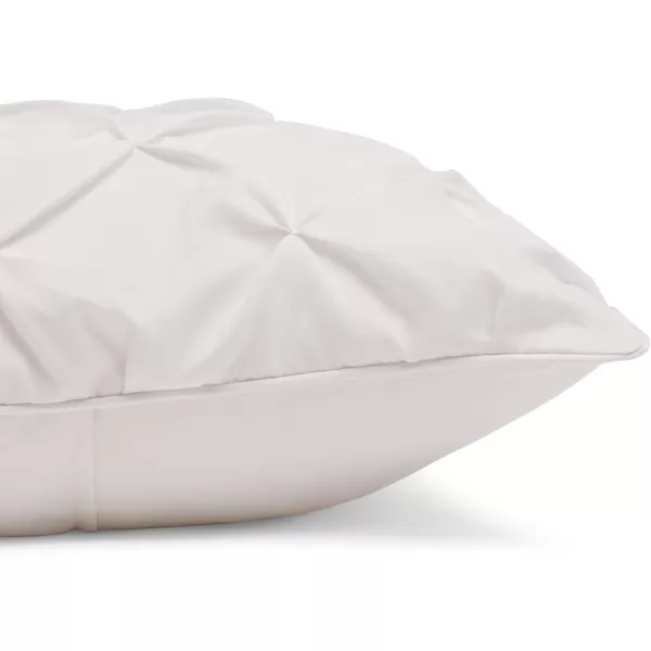 Amazon Basics AllSeason DownAlternative 3 Piece Comforter Bedding Set FullQueen Bright White PinchPleat With Piped EdgesCream King