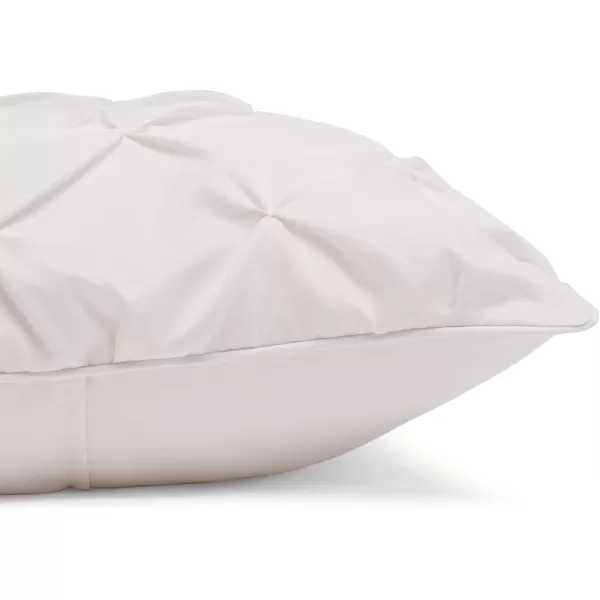Amazon Basics AllSeason DownAlternative 3 Piece Comforter Bedding Set FullQueen Bright White PinchPleat With Piped EdgesCream TwinTwinXL