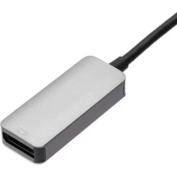 Amazon Basics Aluminium USBC to DisplayPort Adapter 4K60Hz Thunderbolt 3 Compatible Case of 135 greyAmazon Basics Aluminium USBC to DisplayPort Adapter 4K60Hz Thunderbolt 3 Compatible Case of 135 grey