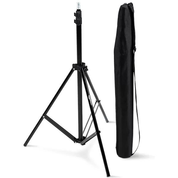 Amazon Basics Aluminum Light Photography Tripod Stand with Case  28  67 Feet Black1Pack