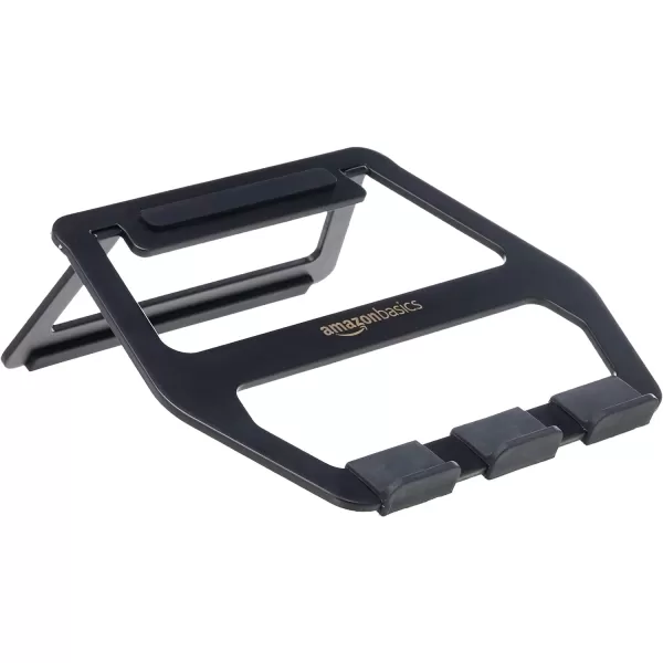 Amazon Basics Aluminum Portable Foldable Support Stand for Laptops up to 15 SilverBlack 13
