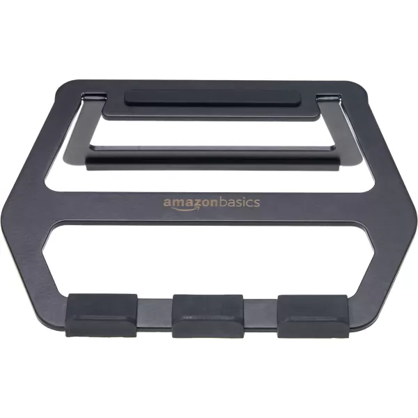 Amazon Basics Aluminum Portable Foldable Support Stand for Laptops up to 15 SilverBlack 13