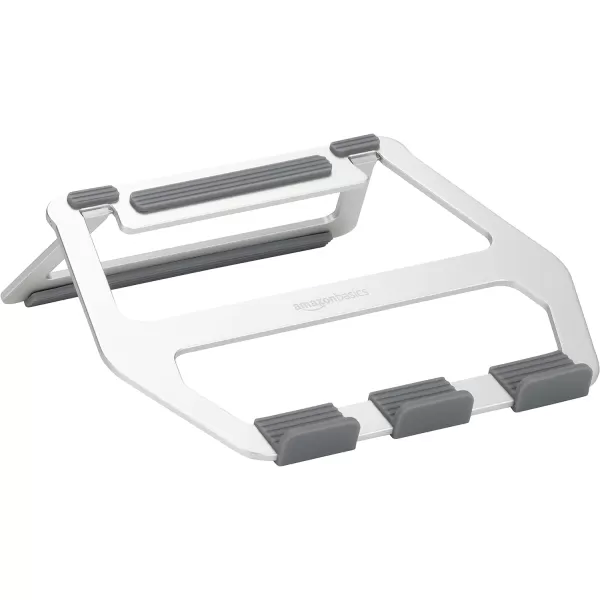 Amazon Basics Aluminum Portable Foldable Support Stand for Laptops up to 15 SilverSilver 15