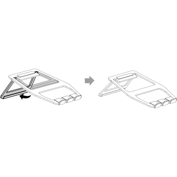 Amazon Basics Aluminum Portable Foldable Support Stand for Laptops up to 15 SilverSilver 15