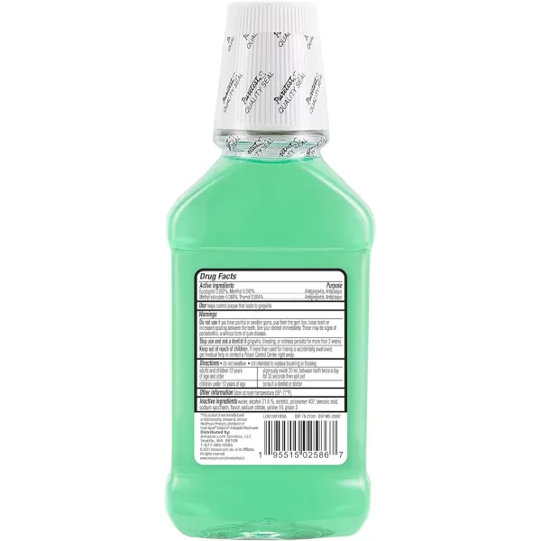 Amazon Basics Antiseptic Mouthwash Mint 85 Fluid Ounces 1Pack Previously Solimo850 Fl Oz Pack of 1