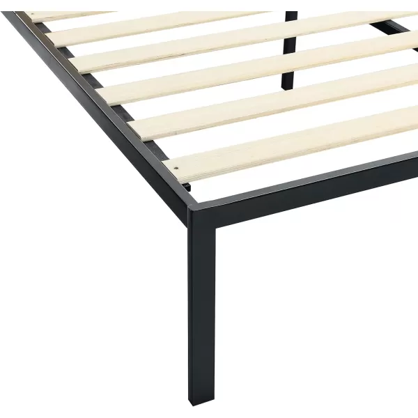 Amazon Basics Arielle Metal and Wood Platform Bed with Headboard  Wood Slat Support TwinTwin Arielle