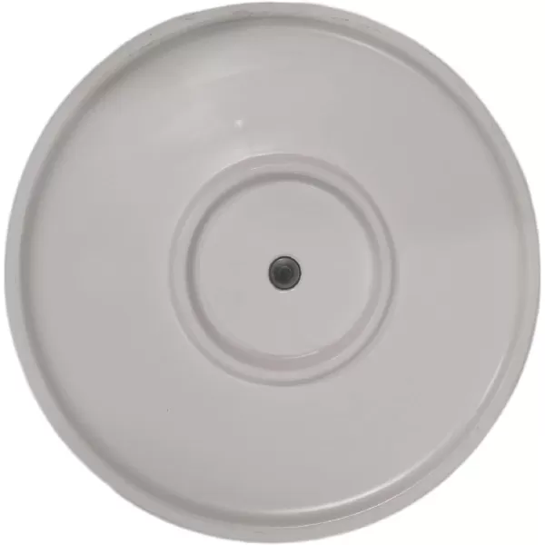 Amazon Basics Assorted Sizes Fluted Ceramic Round Planters Set of 3 Black 6Inch 8Inch 10Inch10Inch White