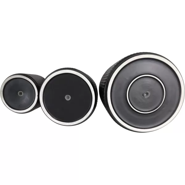 Amazon Basics Assorted Sizes Fluted Ceramic Round Planters Set of 3 Black 6Inch 8Inch 10Inch6Inch 8Inch 10Inch Black