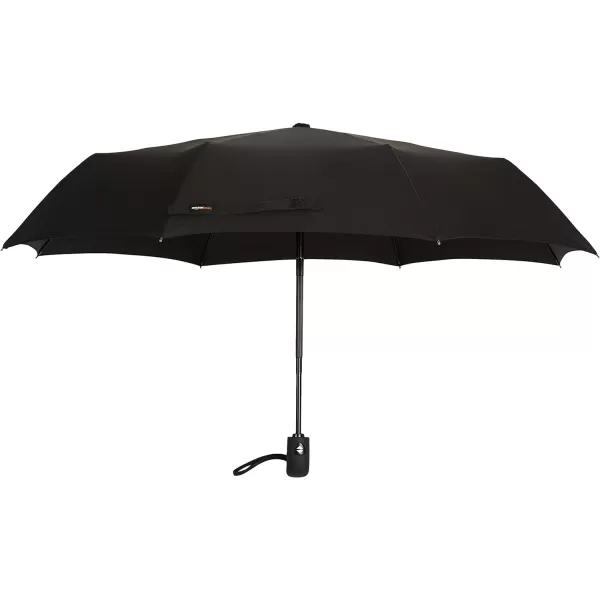 Amazon Basics Automatic Small Compact Travel Umbrella One Size BlackAmazon Basics Automatic Small Compact Travel Umbrella One Size Black
