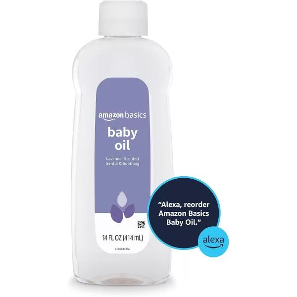 Amazon Basics Baby Oil Lavender Scented 14 Fluid Ounce 4Pack Previously Solimo14 Fl Oz Pack of 1