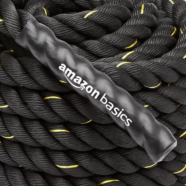 Amazon Basics Battle Exercise Training Rope  304050 Foot Lengths 152 Inch Widths30 ft x 15 in