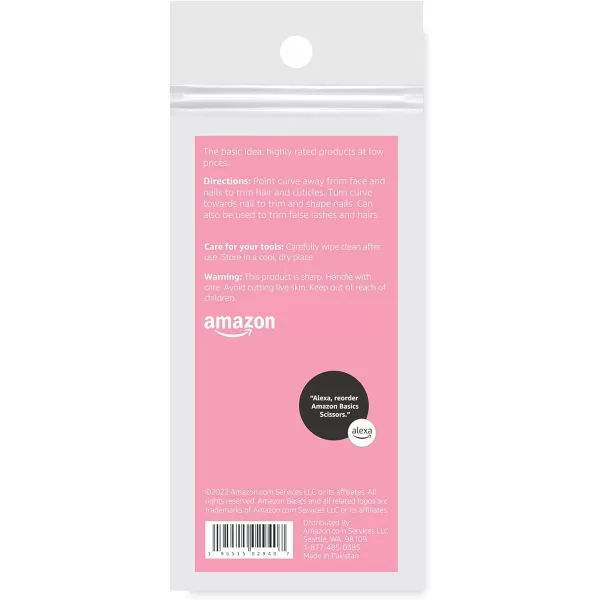 Amazon Basics Beauty Scissors Stainless Steel SilverAmazon Basics Beauty Scissors Stainless Steel Silver