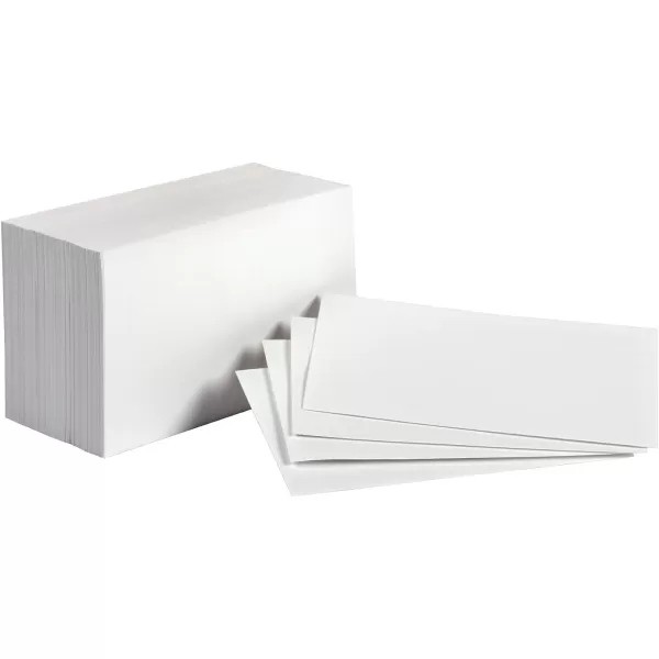 Amazon Basics Blank Index Cards 1000 Count 10 Pack of 100 White 3 x 53 x 5