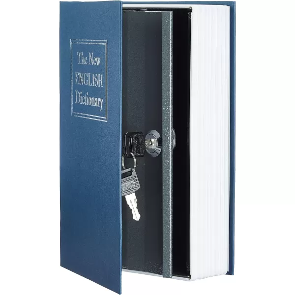 Amazon Basics Book Safe Key Lock Blue LargeAmazon Basics Book Safe Key Lock Blue Large