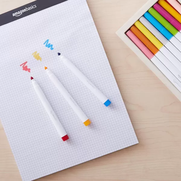 Amazon Basics Broad Line 40 Colors Washable Markers Pack of 40 Multicolored40 Colors Supertip