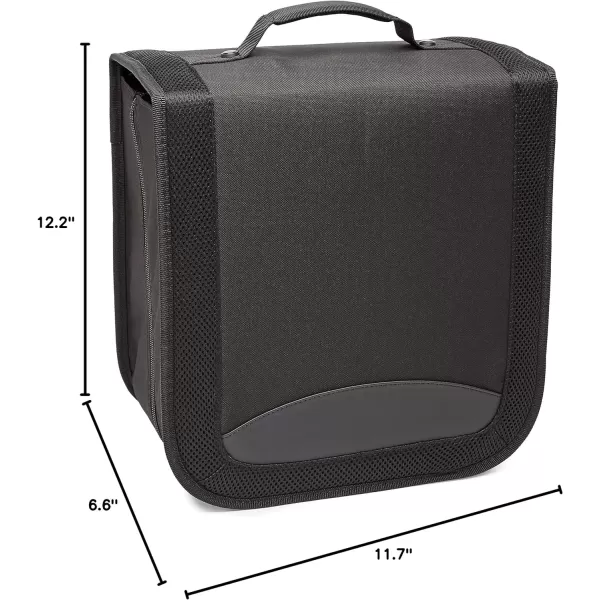 Amazon Basics CDDVD Binder 400capacity Black1Pack 400capacity
