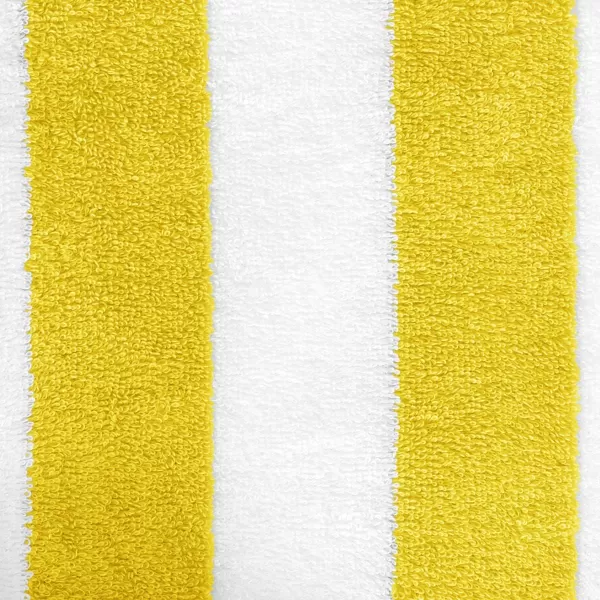 Amazon Basics Cabana Stripe Beach Towel Pack of 2 Yellow 60 x 30Yellow Pack of 2