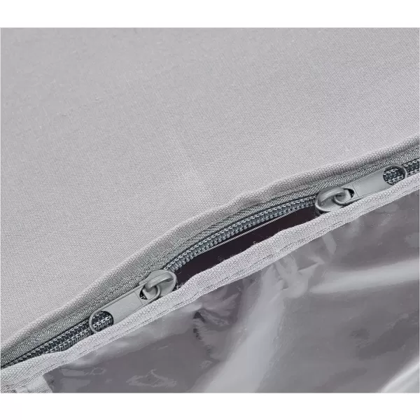 Amazon Basics Canvas Closet Storage Bag with Window and Handles  236 x 177 x 113 Inches Gray236 x 176 x 113 Closet