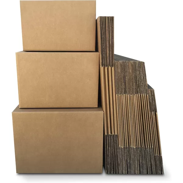 Amazon Basics Cardboard Moving Boxes in Small Medium and Large Sizes  Pack of 30Assorted 30Pack