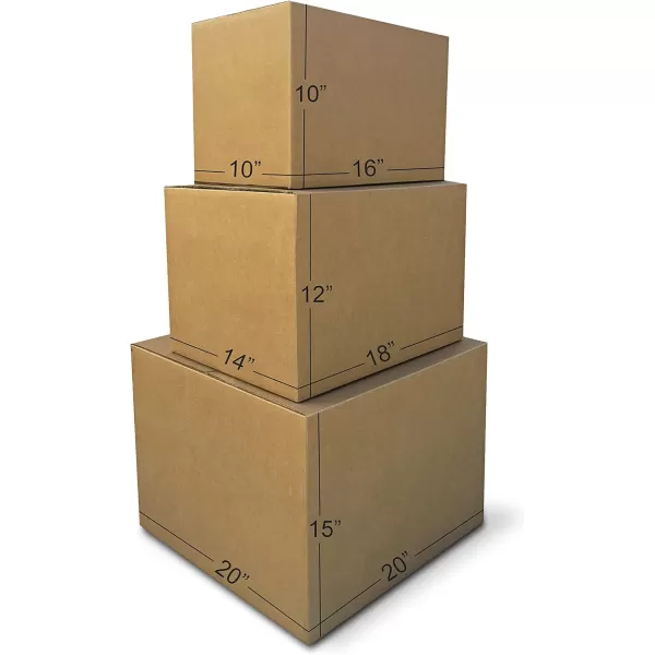 Amazon Basics Cardboard Moving Boxes in Small Medium and Large Sizes  Pack of 30Assorted 30Pack
