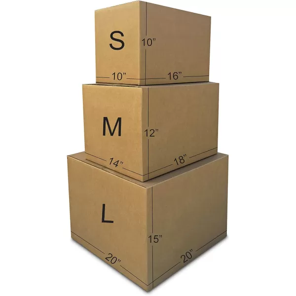 Amazon Basics Cardboard Moving Boxes in Small Medium and Large Sizes  Pack of 30Assorted 30Pack