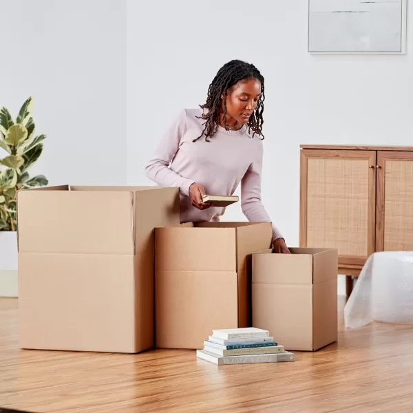 Amazon Basics Cardboard Moving Boxes in Small Medium and Large Sizes  Pack of 30Assorted 30Pack