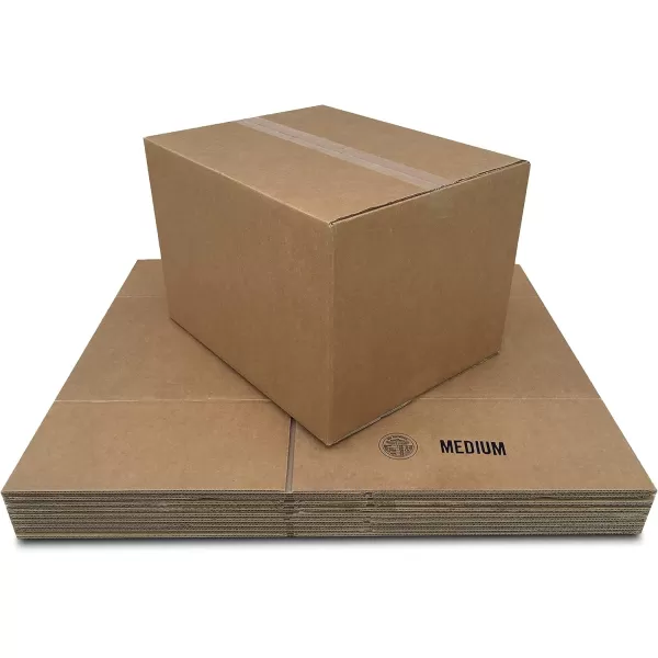 Amazon Basics Cardboard Moving Boxes in Small Medium and Large Sizes  Pack of 30Medium 10Pack