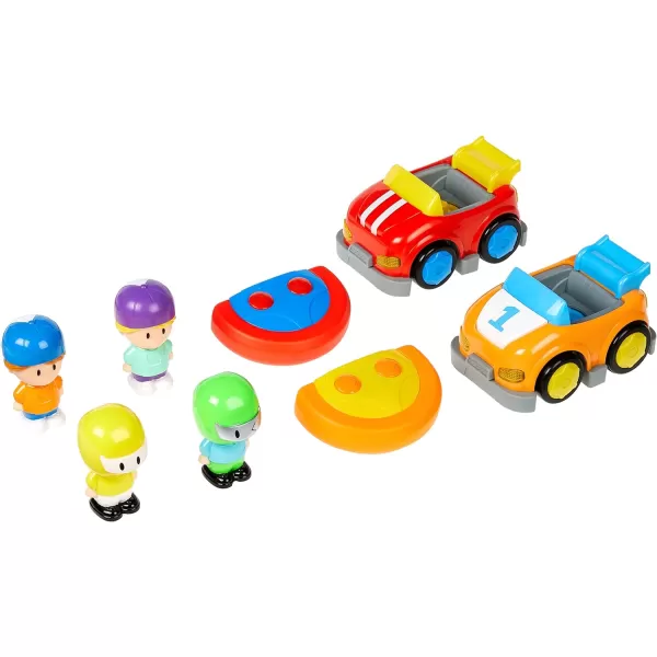 Amazon Basics Cartoon Race Car Toys 2 Pack RedYellowAmazon Basics Cartoon Race Car Toys 2 Pack RedYellow