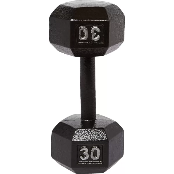 Amazon Basics Cast Iron Hex Dumbbell Weight30 Pounds