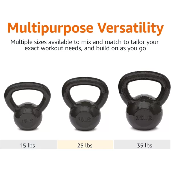 Amazon Basics Cast Iron Kettlebell with Enamel Finish35 Pounds
