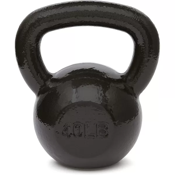 Amazon Basics Cast Iron Kettlebell with Enamel Finish40 Pounds