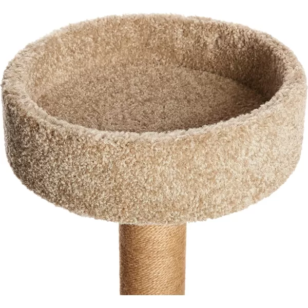 Amazon Basics Cat Tree Indoor Climbing Activity Tower with Scratching Posts Large 177 x 459 BeigeMedium