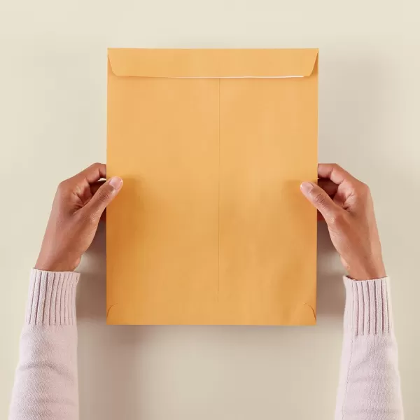 Amazon Basics Catalog Mailing Envelopes Peel amp Seal 10x13 Inch Brown Kraft 250Pack100Pack 10 x 13 Envelopes