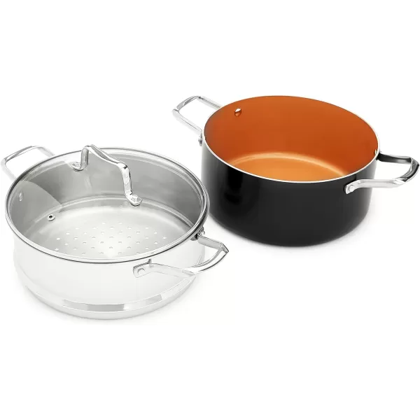Amazon Basics Ceramic Nonstick Baking Sheets and Pans Bakeware Set 5Piece Set Copper Color10Piece Set