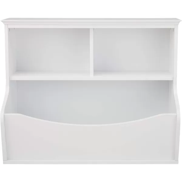 Amazon Basics Childrens MultiFunctional 4 Shelf Bookcase and Toy Storage Bin White 1484 D x 3125 W x 2456 HWhite