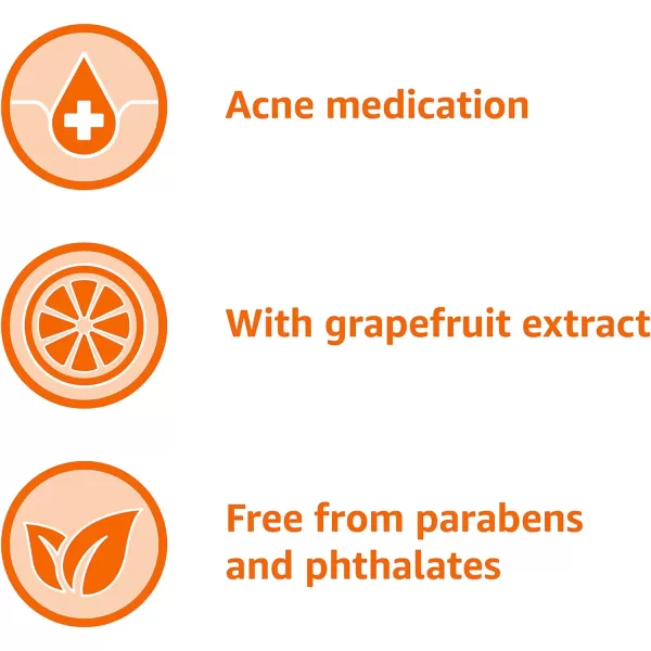 Amazon Basics Clarifying Pink Grapefruit Body Wash 2 Salicylic Acid Acne Treatment Dermatologist Tested 85 Fluid Ounces Pack of 1850 Fl Oz Pack of 1
