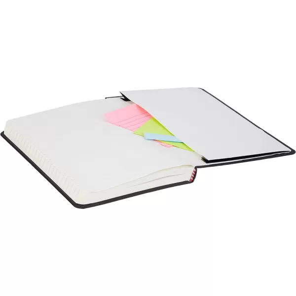 Amazon Basics Classic Grid Notebook Graph Ruled 240 Pages Black Hardcover 5 x 825InchRuled