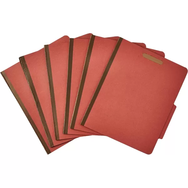 Amazon Basics Classification Folder 100 Recycled 1 Divider 2 Embedded Letter Light Blue 10 Count per Box1 Divider Red