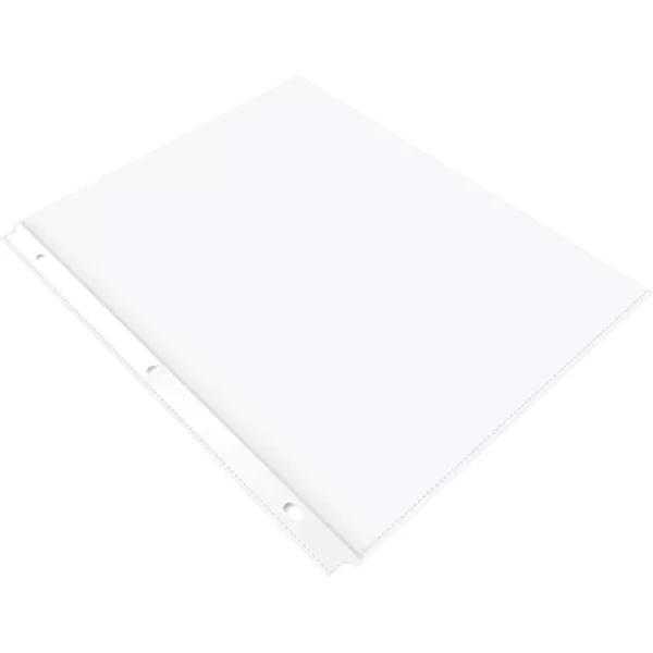 Amazon Basics Clear Sheet Protectors for 3 Ring Binder 85 in x 11 in 3 holes 200 PackProtectors Heavy Duty