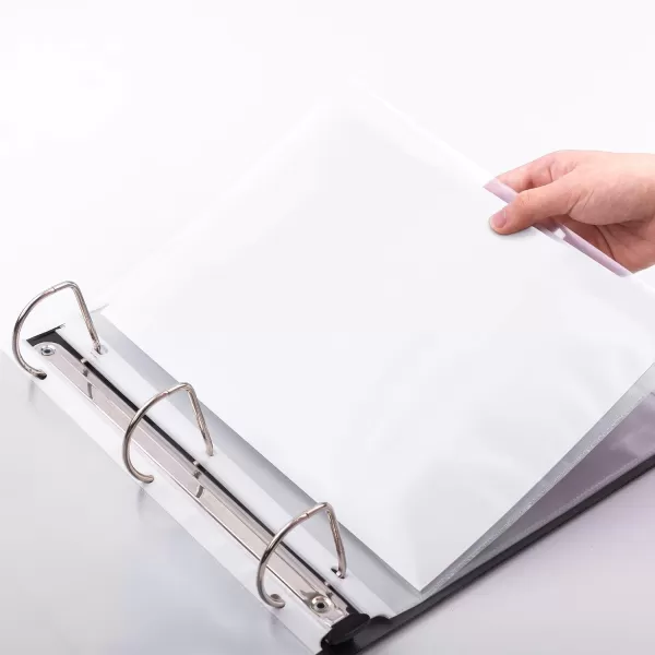 Amazon Basics Clear Sheet Protectors for 3 Ring Binder 85 in x 11 in 3 holes 200 PackProtectors Lightweight