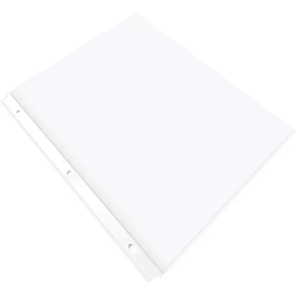Amazon Basics Clear Sheet Protectors for 3 Ring Binder 85 in x 11 in 3 holes 200 PackProtectors Lightweight
