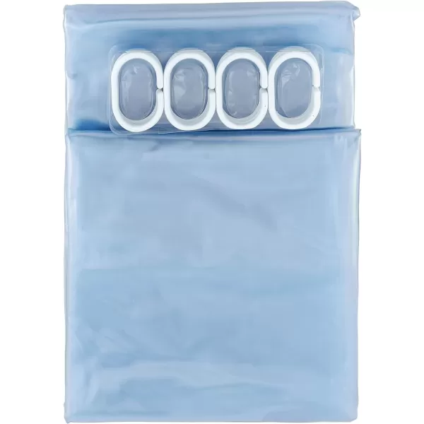 Amazon Basics Clear Vinyl Shower Curtain Liner Heavyweight Liner with Rustproof Metal Grommets and Plastic Shower Hooks  72 x 72 Inches ClearAmazon Basics Clear Vinyl Shower Curtain Liner Heavyweight Liner with Rustproof Metal Grommets and Plastic Shower Hooks  72 x 72 Inches Clear