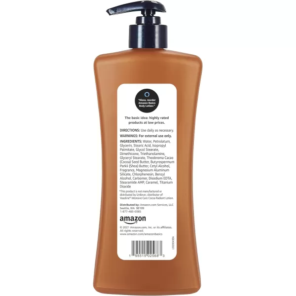 Amazon Basics Cocoa Butter Body Lotion Lightly scented 203 fl oz2030 Fl Oz Pack of 1
