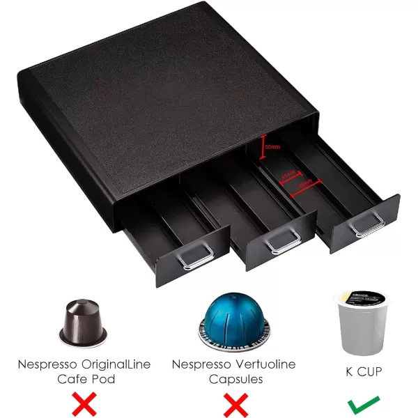 Amazon Basics Coffee Pod Storage Drawer for KCup Pods 36 Pod Capacity BlackAmazon Basics Coffee Pod Storage Drawer for KCup Pods 36 Pod Capacity Black