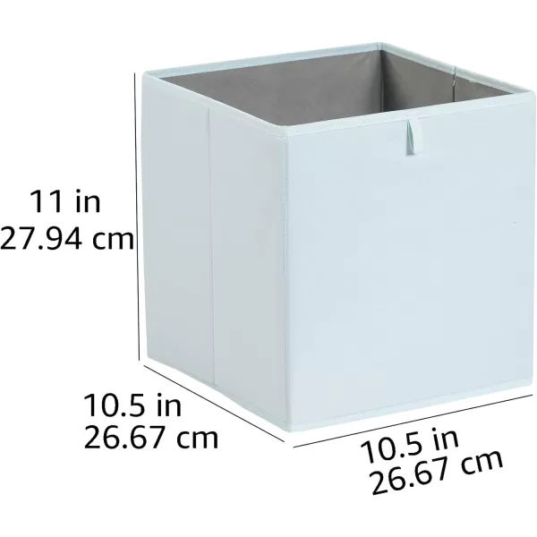 Amazon Basics Collapsible Fabric Storage Cube Organizer Bins  Pack of 6 White 13x15x13105x105x11 Jade Green
