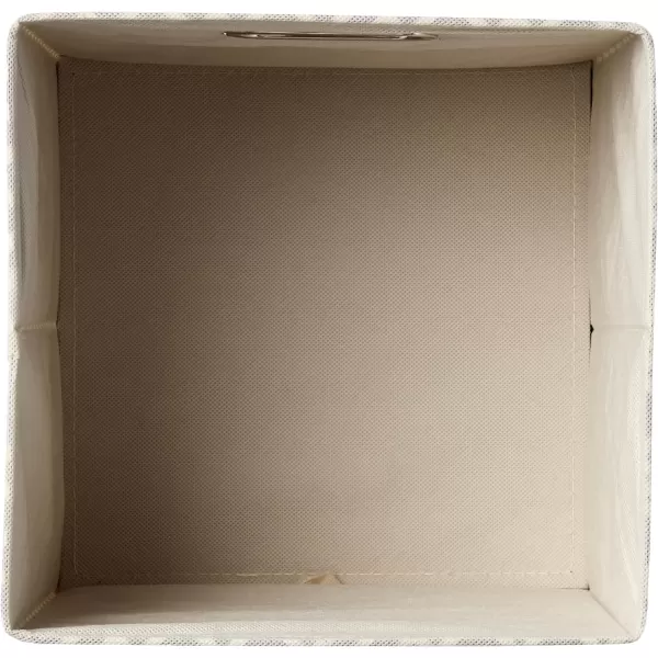 Amazon Basics Collapsible Fabric Storage Cubes with Oval Grommets  6Pack LinkedChevron Taupe
